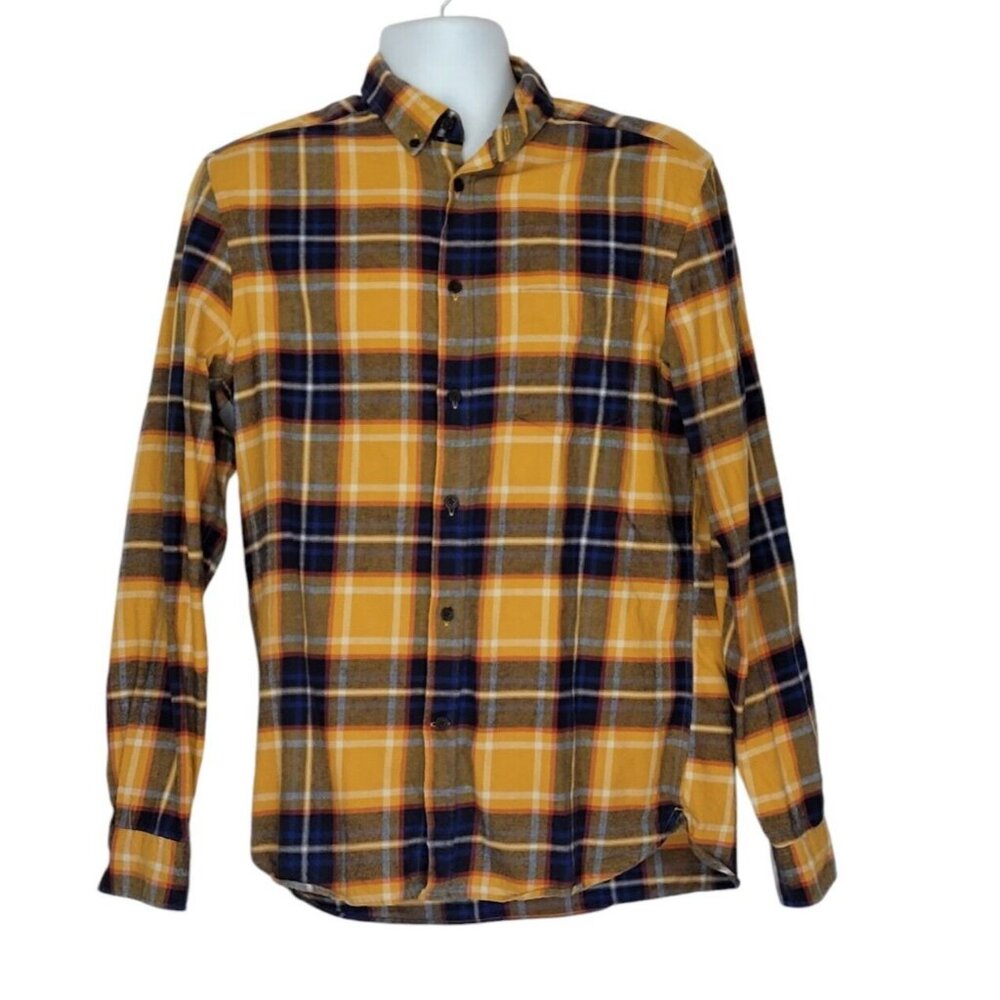 L.O.G.G. Flannel Shirt Mens Sz M Long‎ Sleeve Button Up Plaid